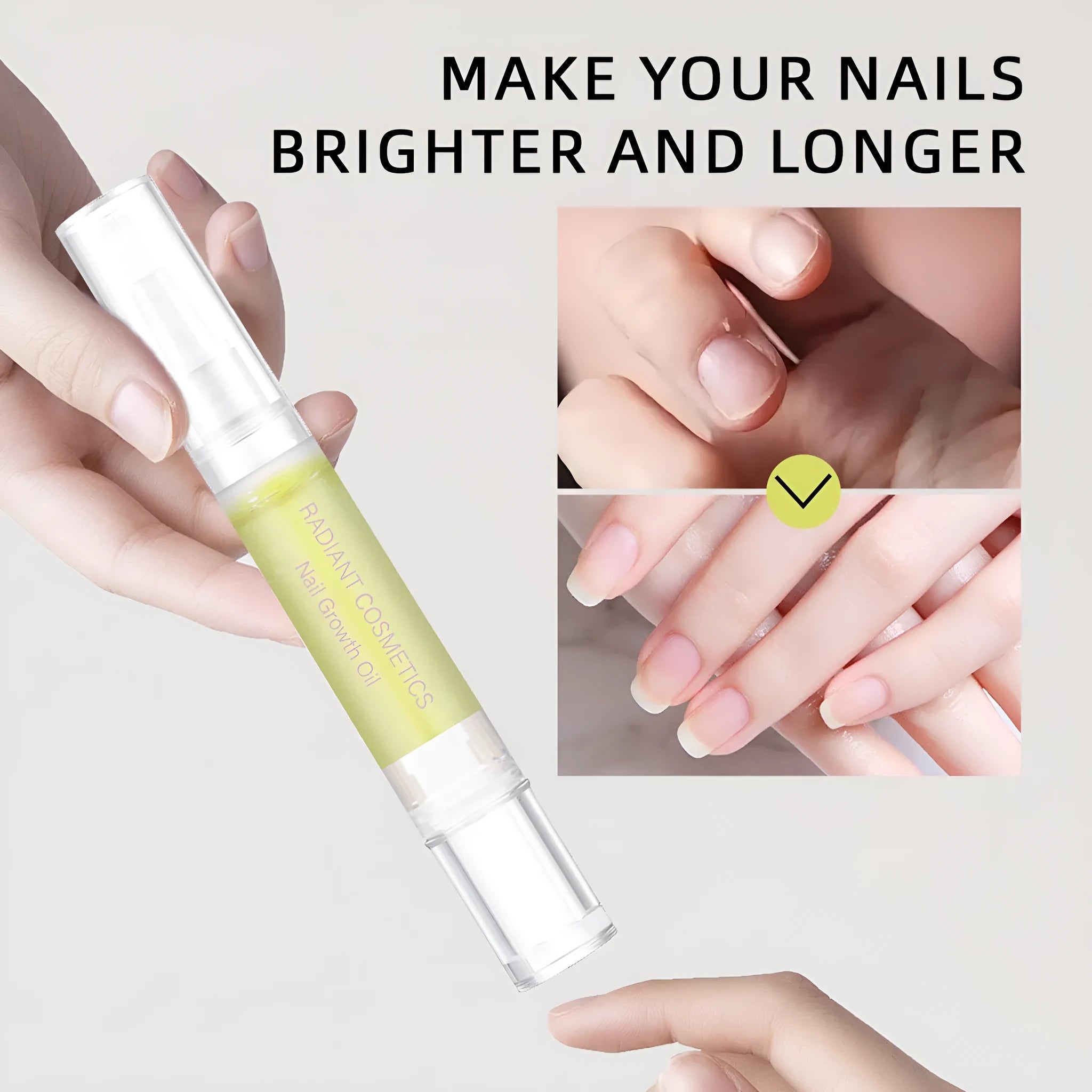 3ml nail growth oil bottle for wash-free treatment promoting nail strength and moisturising
