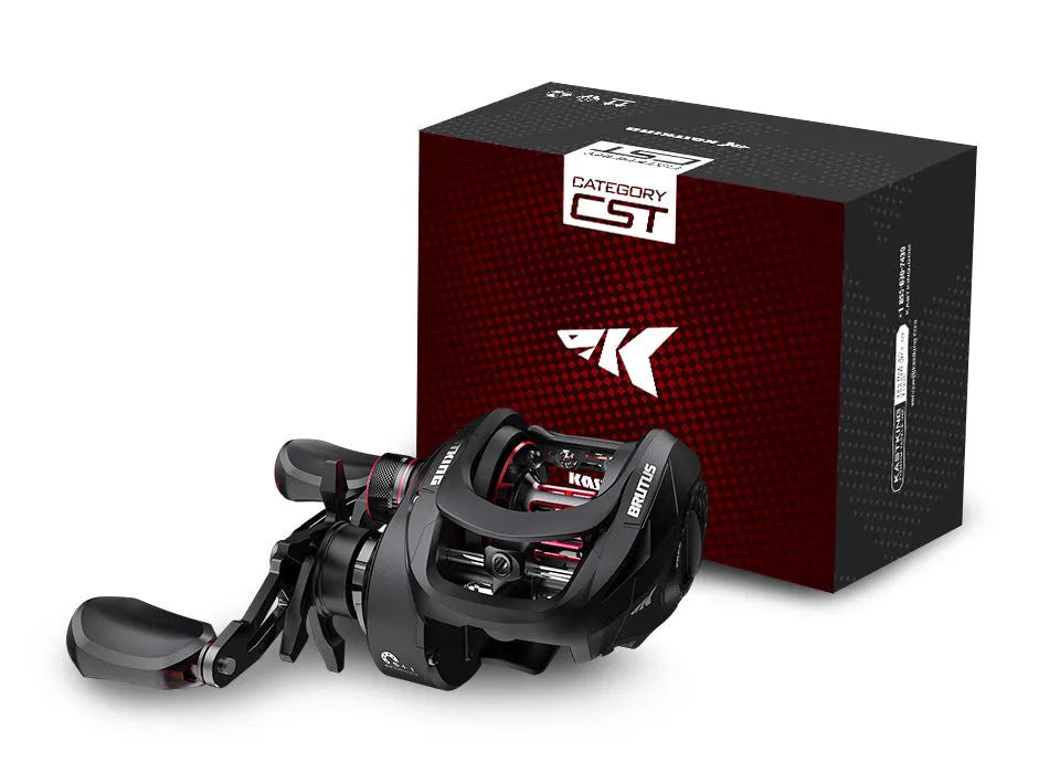 Drip Wheel fishing reel with left or right hand wheel configuration and rocking wheel line management system