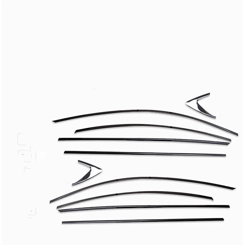 Stainless steel window trim strip in black titanium colour, showing 20mm width.