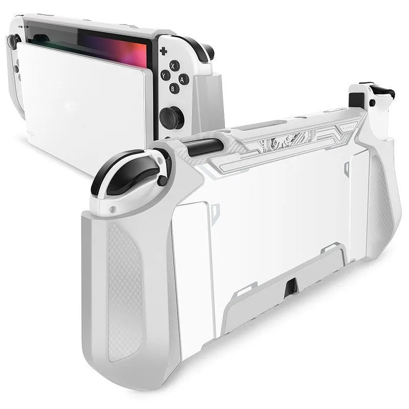 Nintendo Switch OLED 2021 TPU protective case in multiple colours showing anti-fall anti-slip gaming cover