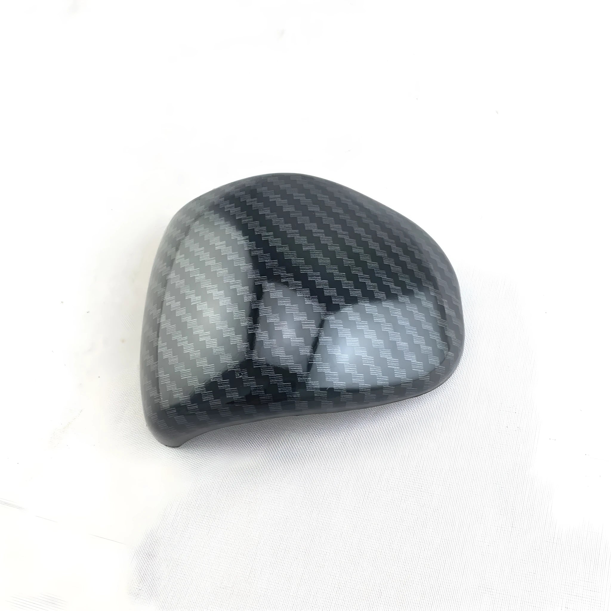 Smart RunK3 carbon fibre pattern gear shift knob cover made from black ABS plastic