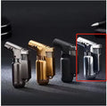 HB805-1 metal windproof punch lighter in black gold grey silver colours