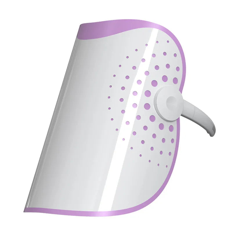White and purple photon IPL beauty mask with spectrometer for home colour light therapy treatments