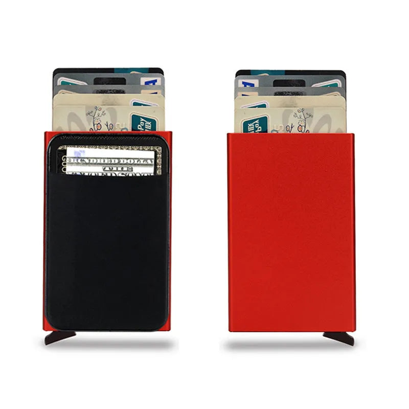 Aluminium alloy frosted finish metal credit card holder in multiple colours