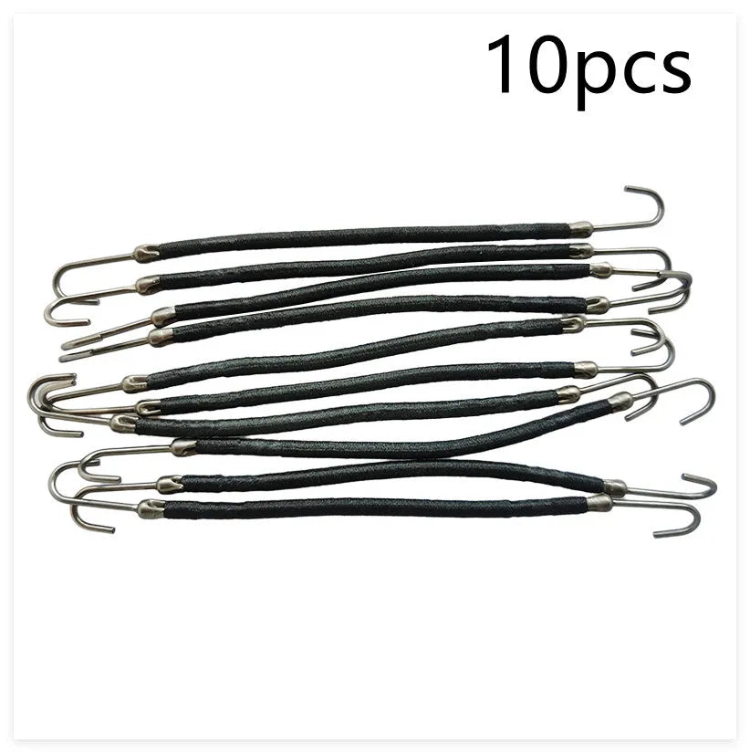 Close-up of a double hook hair tool for wigs in a solid colour on a white background.