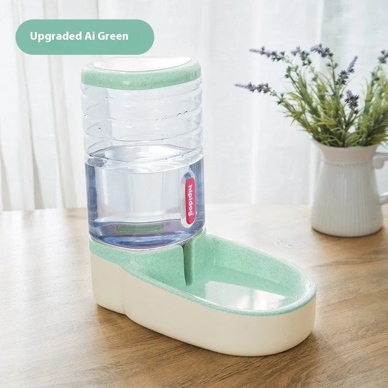 Blue automatic pet water fountain with 3.8-litre large capacity for cats and dogs.