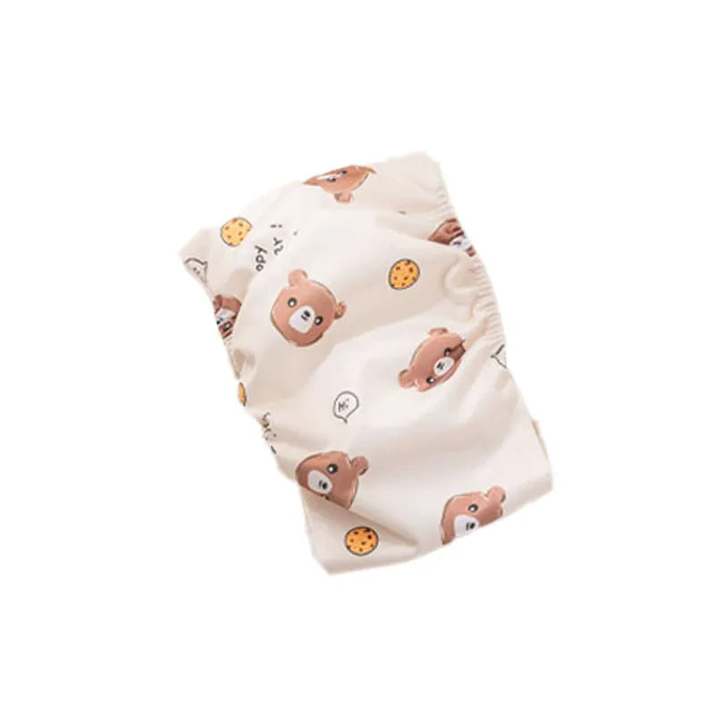 Reusable male dog diaper belly band with cartoon paw print design and elastic waistband