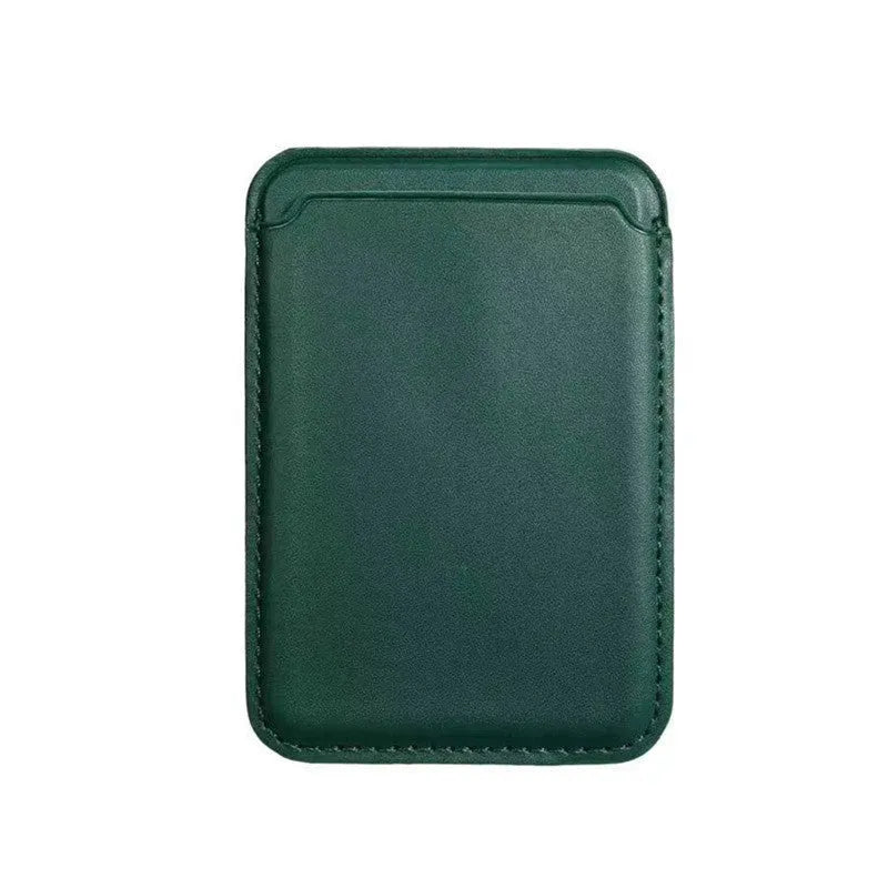 MagSafe compatible iPhone wallet case with magnetic card holder in PU leather