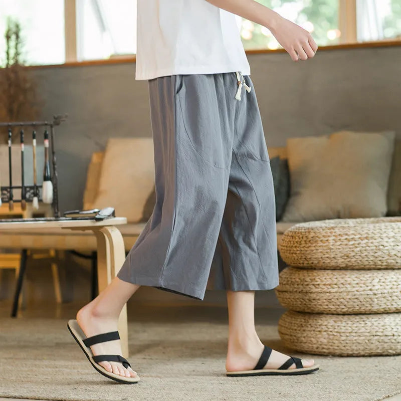Plus size straight leg linen shorts in five colours showing skinny cut design for summer wear
