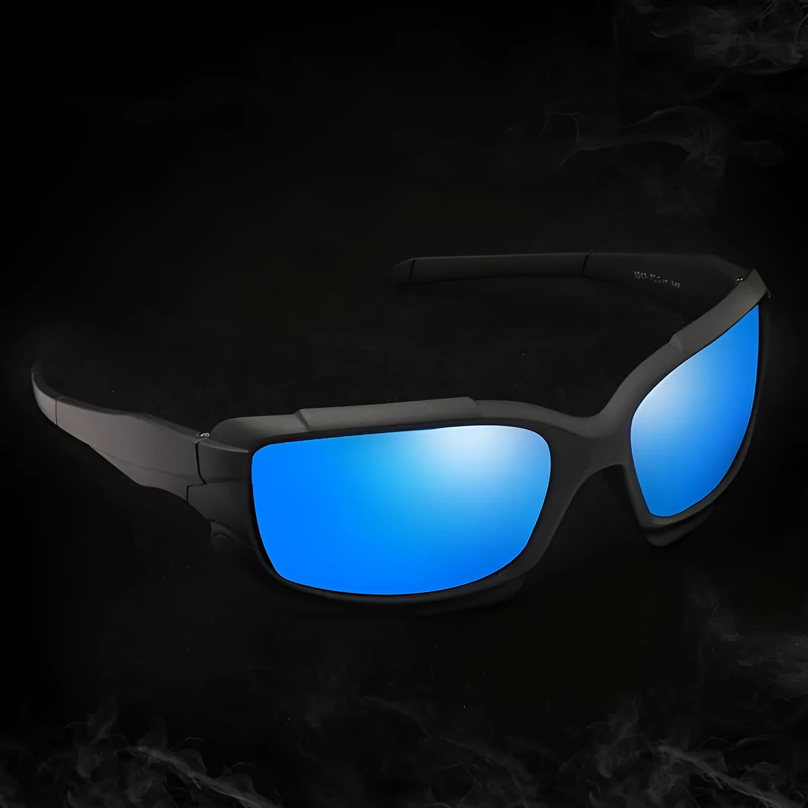 Men's polarized sunglasses with black plastic frame and TAC lens – outdoor cycling and driving eyewear