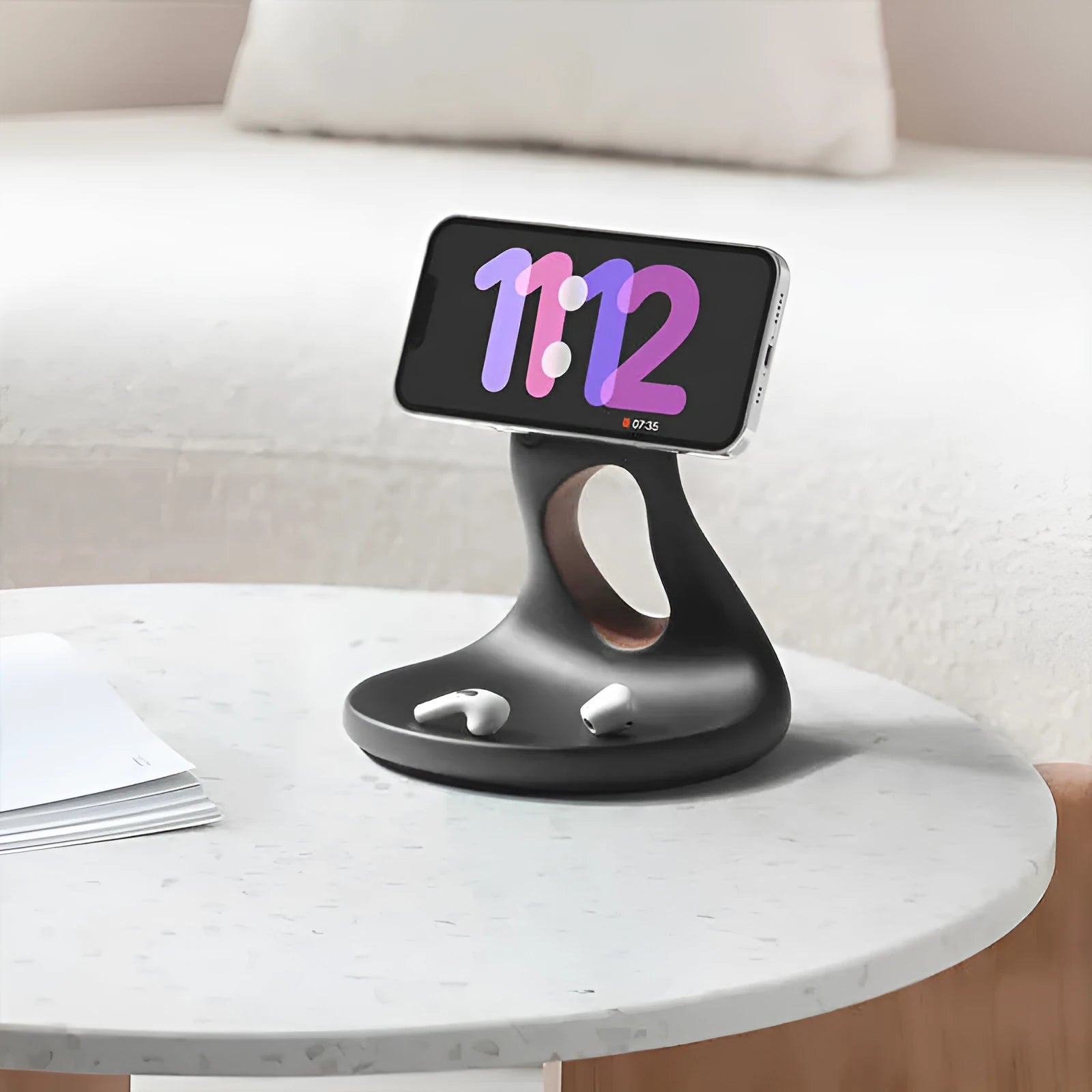 Creative MagSafe mobile phone holder wireless charger storage rack resin 16.5cm C11 multi-function