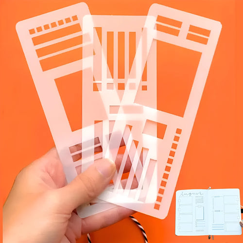White PVC 3-pack plan template set with Type A, Type B, and Type C layouts