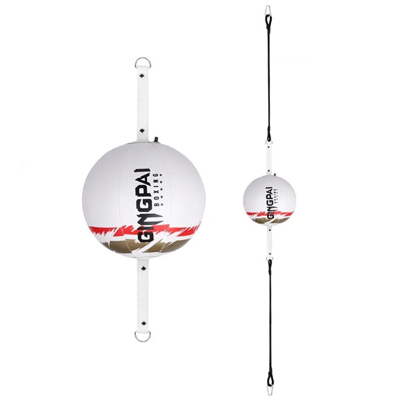 Hanging boxing speed ball for reaction training in black, green, or white colour options