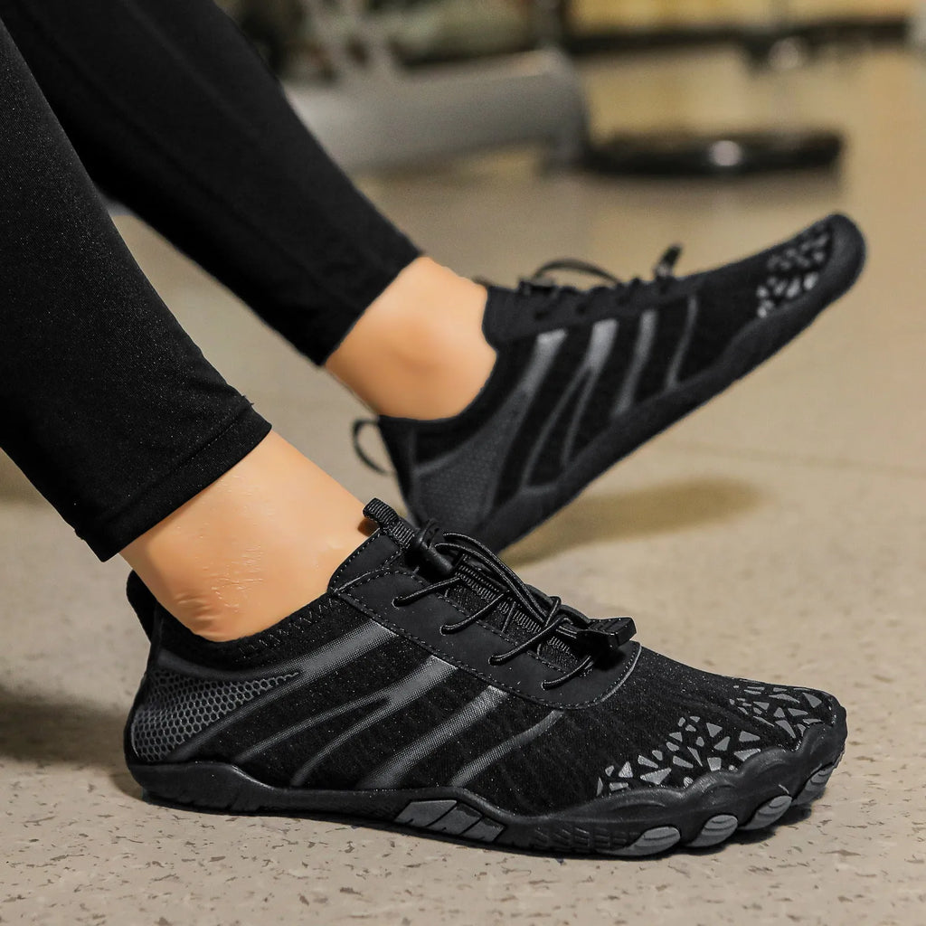 Lycra stretch fabric beach running shoes for swimming and surfing in five colour options