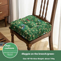 American dining chair back cushion with floral pattern, 40cm square with thick PP cotton filling