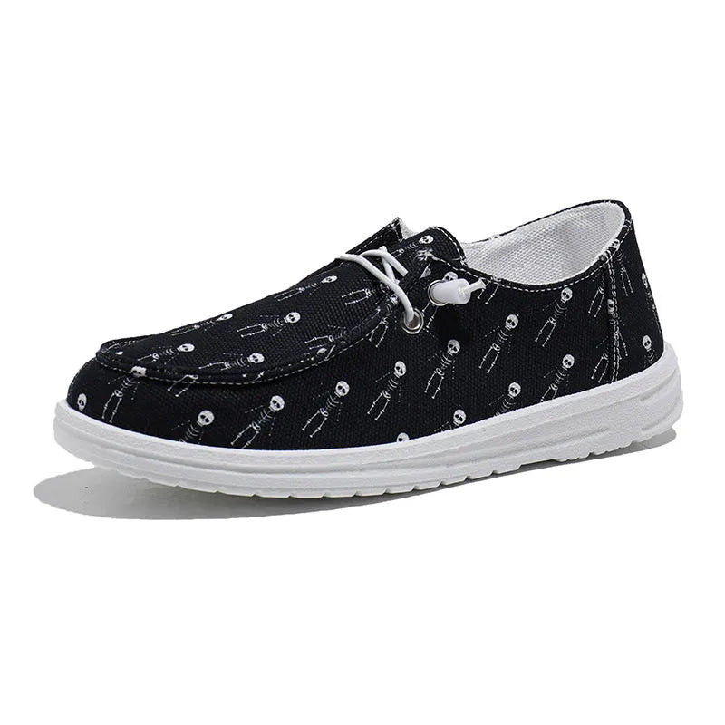 Women's black canvas low top casual shoes with soft sole, cloth lining, available in sizes 37 to 42