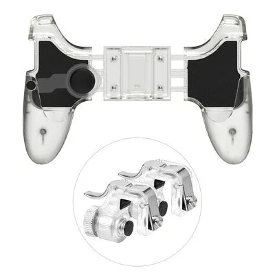 Eating Chicken Artifact mobile phone plug-in gamepad in black or brown black.