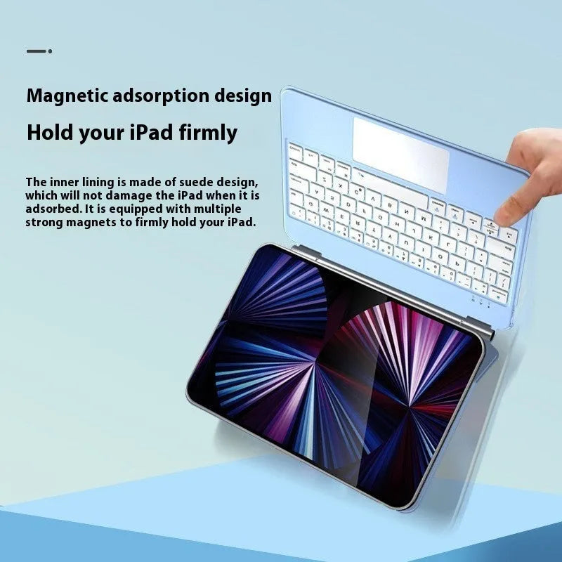 iPad Bluetooth wireless keyboard with magnetic protective sleeve in multiple colours