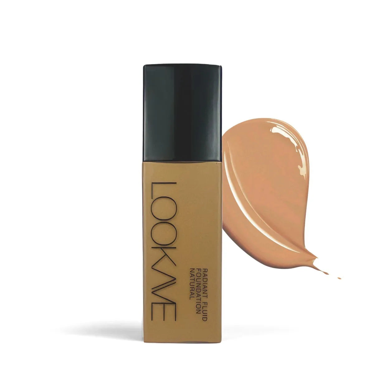 LOOKAVE Matte Liquid Foundation bottle in 21ml size showing shade options LK63C-01 to 06.