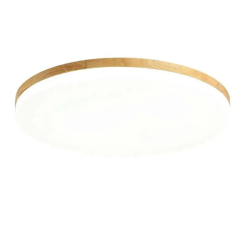 Japanese minimalist wood art and acrylic LED ceiling light with three colour temperature options