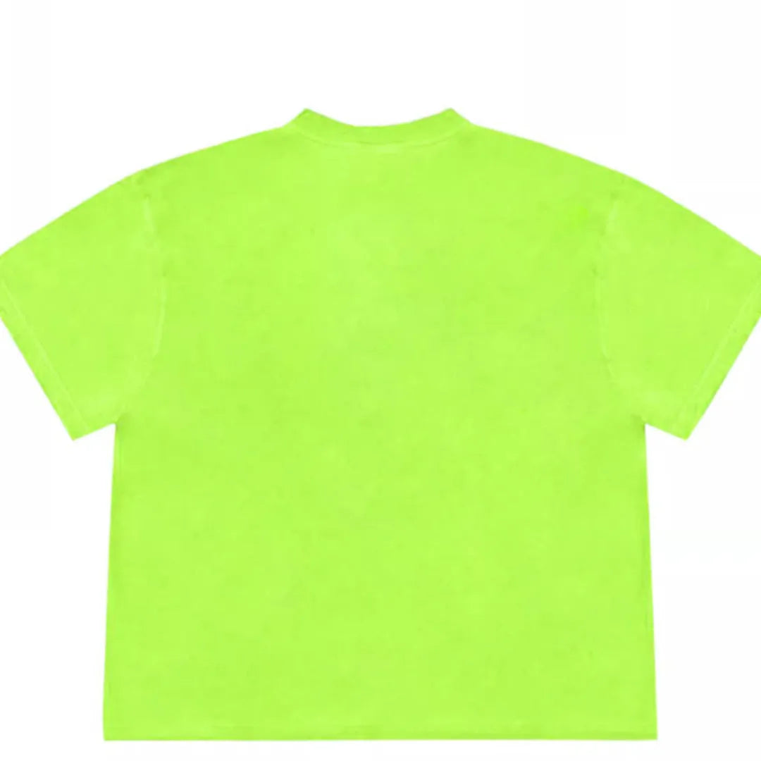 Loose fit patchwork T-shirt with floral patterns in ice oxygen cotton fabric