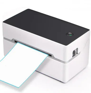 Thermal label printer with Bluetooth and USB connectivity, compact size 16x8x8 cm, printing paper width 40-80 mm