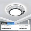 Modern minimalist acrylic ceiling lamp 50x50x6cm small round with remote control for living room