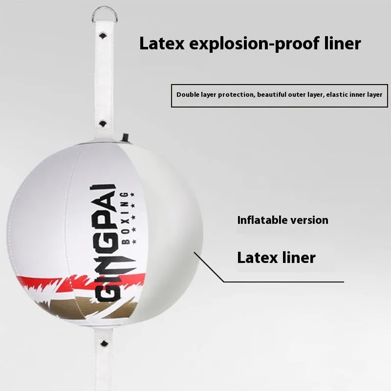 Hanging boxing speed ball for reaction training in black, green, or white colour options