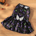 Halloween dog costume with angel wings in bright pumpkin or bright bat colours