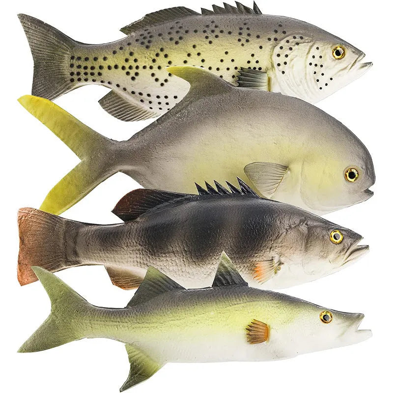 PU simulated fish ocean animal model ornaments in yellow-fin tuna designs
