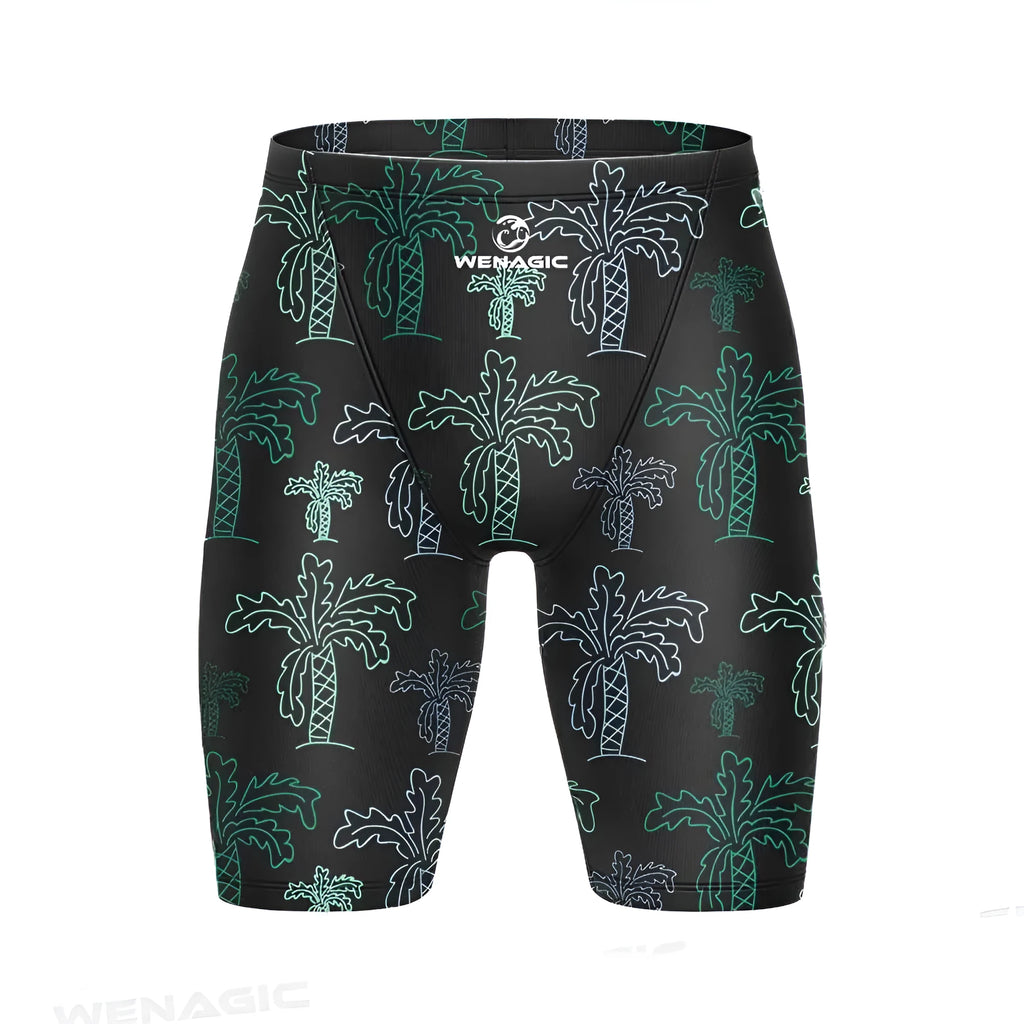 Unisex adult briefs-style swimming pants in multiple colours, made from polyester and Lycra fabric.