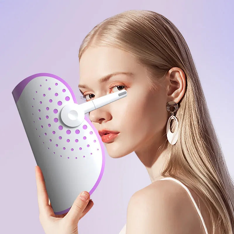 White and purple photon IPL beauty mask with spectrometer for home colour light therapy treatments