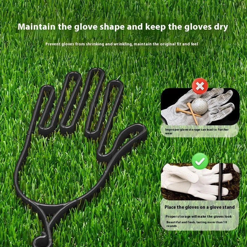 ABS plastic glove display stand for golf and shooting sports in red colour