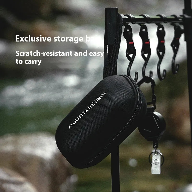 Hexagon foldable alcohol camping stove in black or silver colour with alloy construction