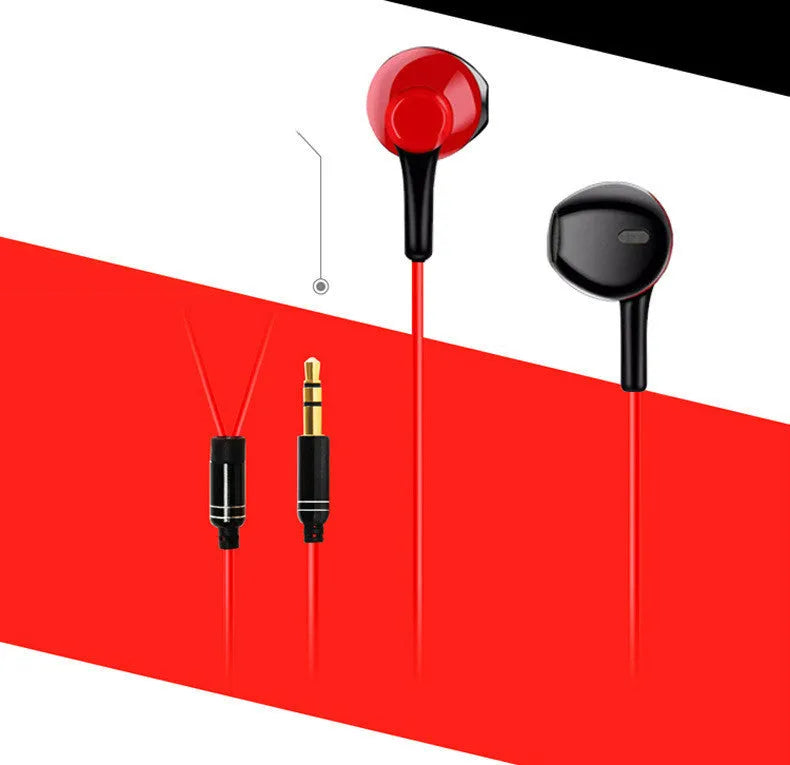 Black wired in-ear monitoring earphones with plastic housing and TPE cable for K-song use