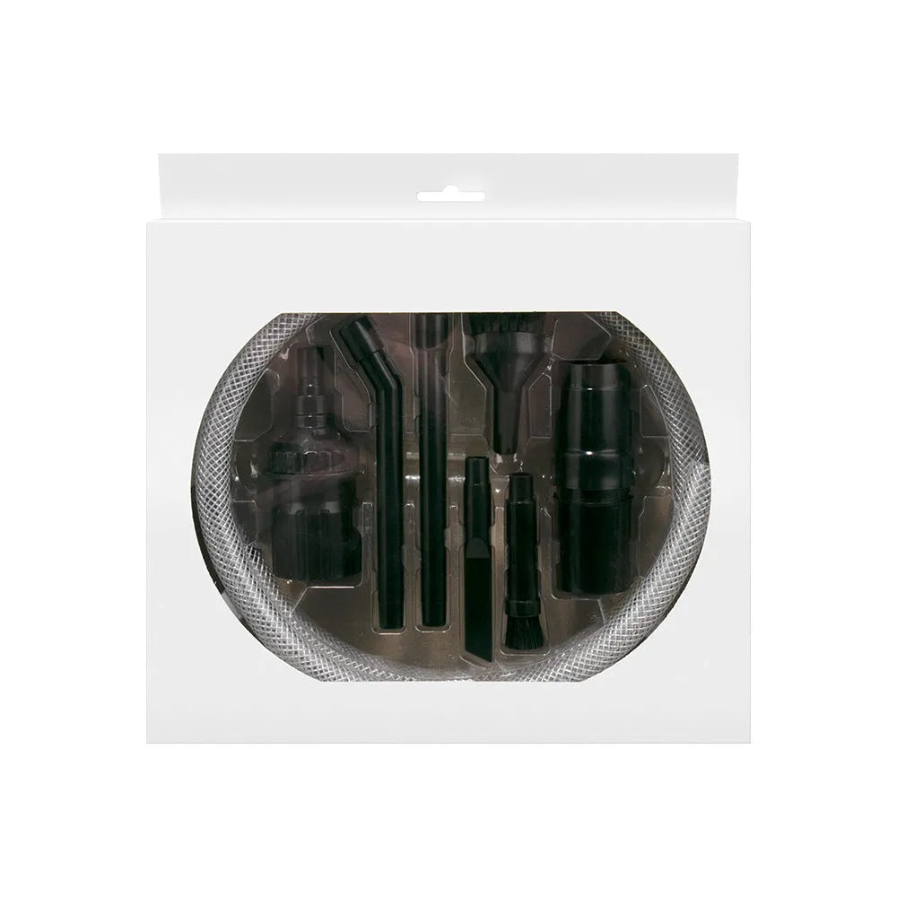 Eight-piece set of small multifunctional vacuum cleaner suction heads for cleaning spaces under 10 square metres