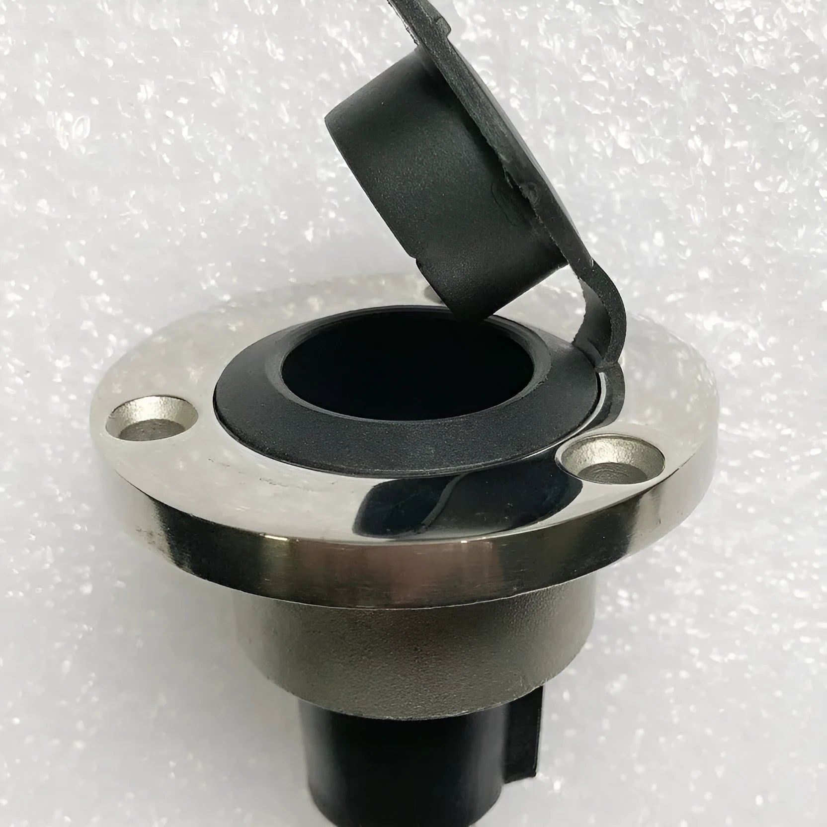 Stainless steel pole and ABS base yacht anchor light socket with wires and included lamp.