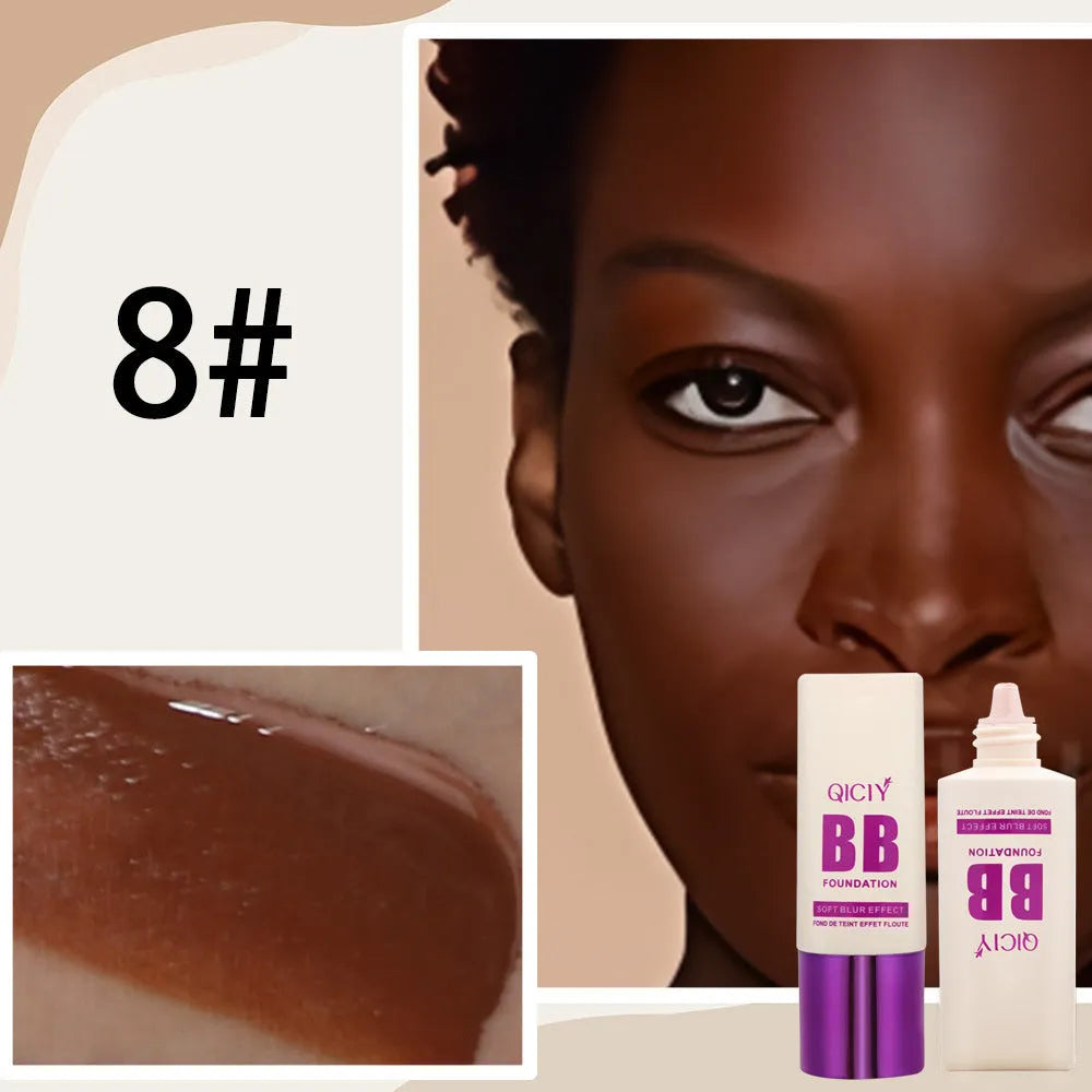 BB cream liquid foundation concealer in a feeding bottle, available in 10 shade options