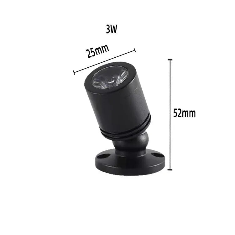 Mini Jewelly surface mounted spotlight with aluminium shell in silver finish