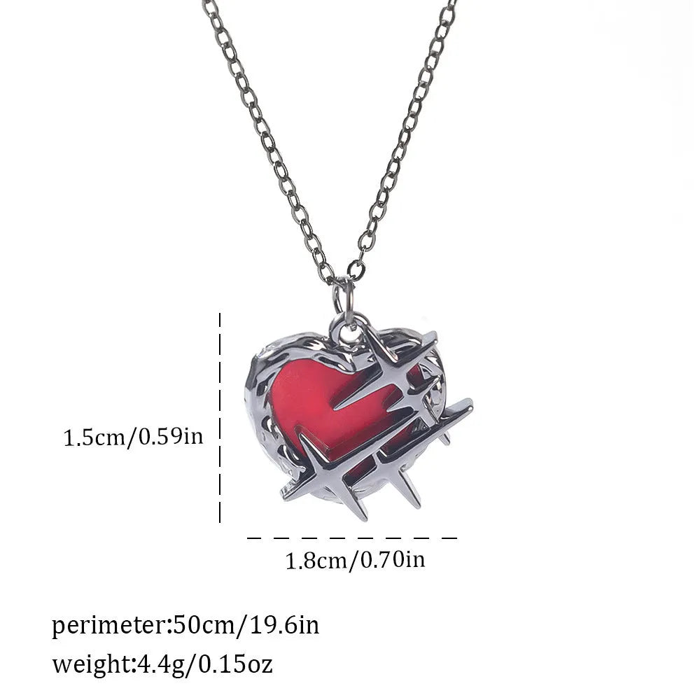Dark style Halloween necklace with spider and bat pendant designs in electroplated zinc alloy