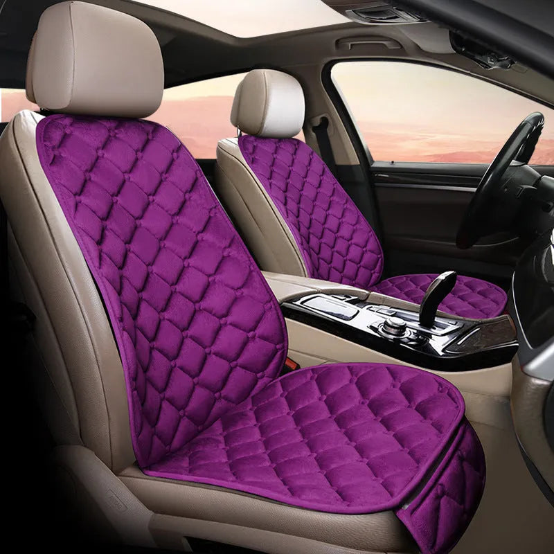 Ringer plush cotton winter car seat cushion in multiple colour options