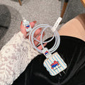 Cartoon puppy design USB cable protection sleeve for fast charging adapters