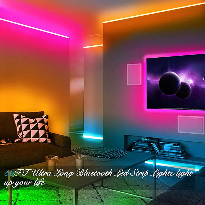 LED5050RGB44 Bluetooth smart light bar with remote control and waterproof epoxy coating