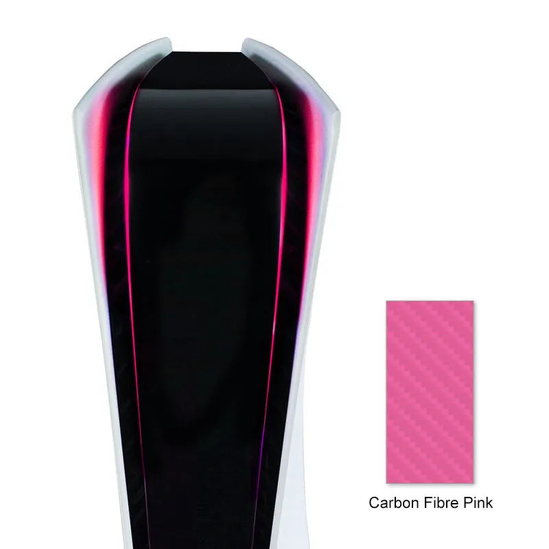 PS5 light bar film sticker in pink, red, gold and blue colour options