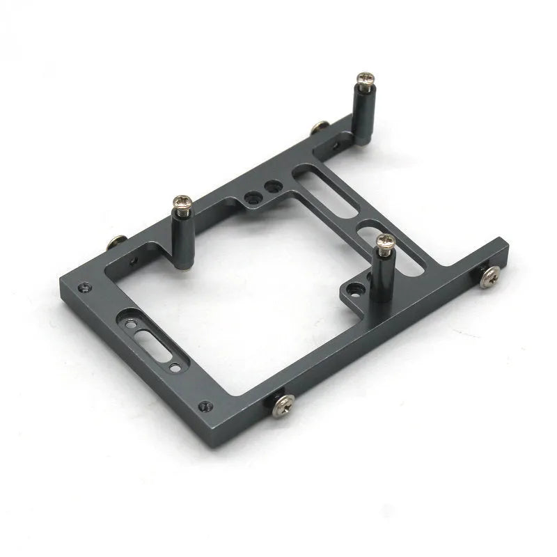 Alloy grey military RC car metal accessories set with black tyres