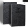 TPU leather clamshell iPad protective case shown in Dark Blue Elk colour for iPad 11-inch and 12.9-inch models.