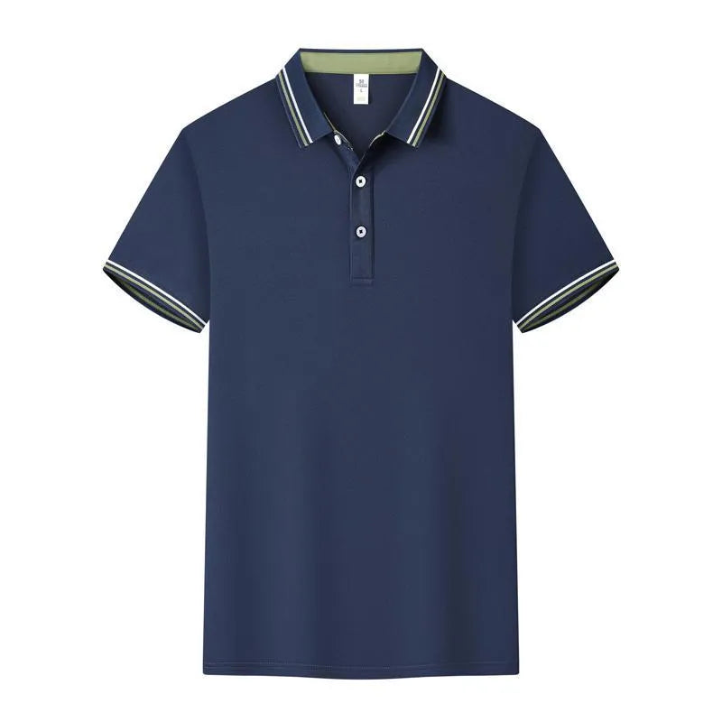 Cotton blend short sleeve polo workwear with collar in slim fit, available in multiple colours and sizes
