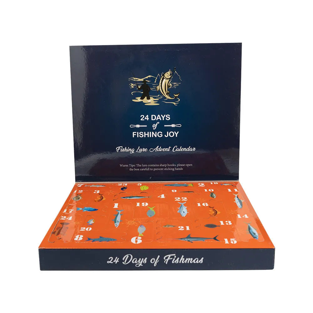 Christmas Mino Bog 24-piece metal fishing lure blind box set in 01 Style colour.