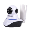 White dome-style wireless security camera with 2MP HD resolution and 3.6mm lens for indoor/outdoor use