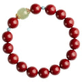 Purple Gold Sand cinnabar stone bracelet with geometric beads in 6mm, 8mm, or 10mm sizes.